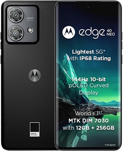 Motorola Edge 40 Neo Dual Sim (12GB+256GB)Black Beauty, Unlocked A